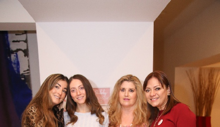  Silvana Zendejas, Nayelli Maya, Silvia Foyo y Alejandra Zulaica.