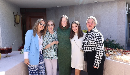  Anna Astrid Navarro, Anna Astrid Werge, Yolanda Navarro, Anna Astrid Delgado y  Yolanda del Valle de Puga.
