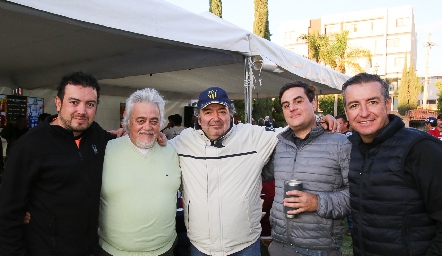  Gustavo Medina, Julio Nemer, Ramón Pedroza, Julio Nemer y Patolín.