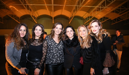  Lorena Ortiz, Mercy Lafuente, Martha Galán, Fer Félix, Viviana Navarro y Marisol Valladares.