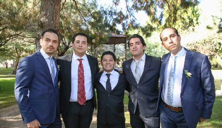  José Antonio Herrera, Daniel Barraza, Rodrigo Herrera, Ernesto Silva y José Guillermo Silva.