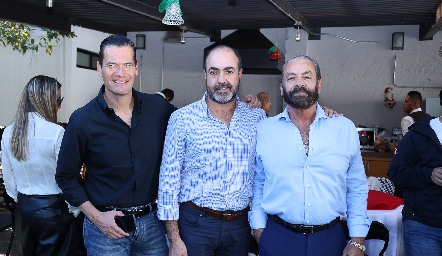  Sergio Zapata, Gustavo Puente y Oscar Torres.