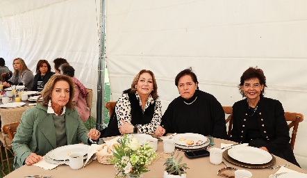  Alma Orozco, Rocío Fernández, Guadalupe Fernández y Mayita Aguirre.
