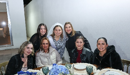  Karla Torres, Margot Uría, Maribel Posadas, Beatriz Uría, Mireya Payán, Cristina Pérez y Alma Rosa Méndez.