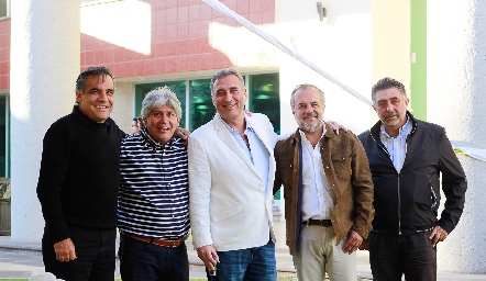 .Luis Lambert, Julio Aguirre, Felipe Robledo, Rubén Lemus y Gerardo Ruelas