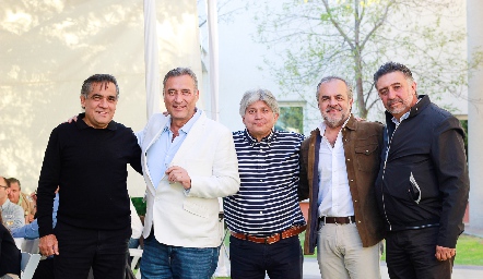 .Luis Lambert, Felipe Robledo, Julio Aguirre, Rubén Lemus y Gerardo Ruelas