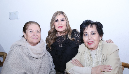  Graciela Jiménez, Graciela Moreno y Alba Delgado.