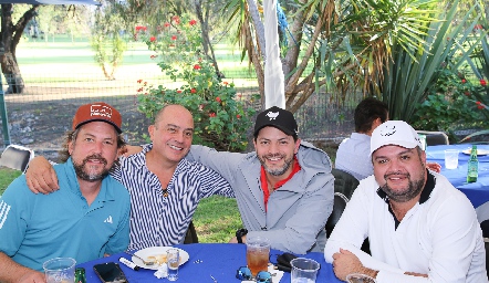Diego Rodríguez, Luis Miguel Meade, Fernando Toranzo y Andrés Buendía.