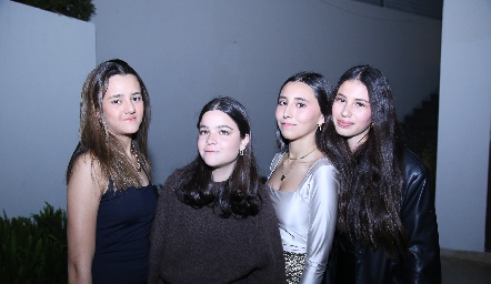  Valentina Fernández, Regi Mercado, Inés Nava y Valeria González.