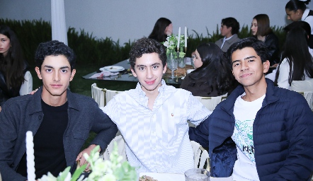  Emiliano Delsol, Mateo Conde y Mario Veliz.