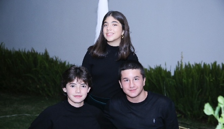  Gabriel de la Maza, Paulina Acebo y Carlos de los Santos.