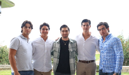  Jorge Siller, Nicolás Pérez, Andrés González, Emilio Zacarías y Gustavo Puente.