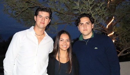  Andrés González, Ana Paula Payán y Emilio Delgado.