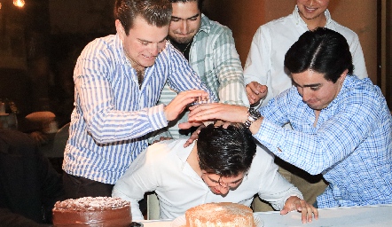  Rodrigo Álvarez, Andrés González, Emilio Zacarías, Nicolás Pérez y Gustavo Puente.