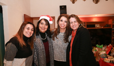  Claudia Flores, Norma Reyes, Fina Alcocer e Isabel Torre.