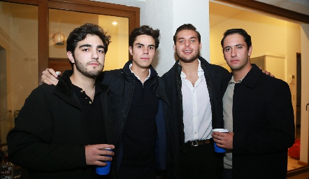  Francisco Leos, Alejandro Cambeses, Moisés Payan y Roberto Silva.