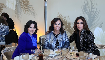  Lula López, Elsa Tamez y Maribel Lozano.