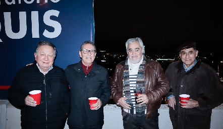 Francisco Orta, Gabriel Ramírez, Julio Nemer y Hugo Gutiérrez 