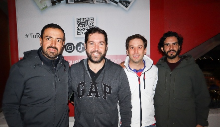  Roberto Lozano, Alejandro Zamanillo, Andrés Torres y Anuar Zarur.