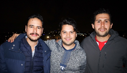  Luis Cabral, Luis Medrano y Gabriel Villarreal.