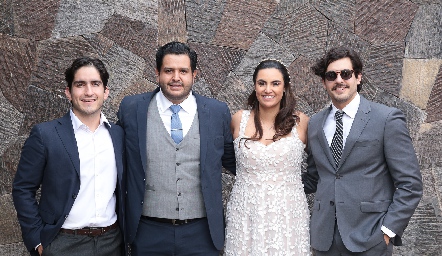  Jorge Muñoz, Jesús López, Isabel Rosillo y Jorge Rojas.