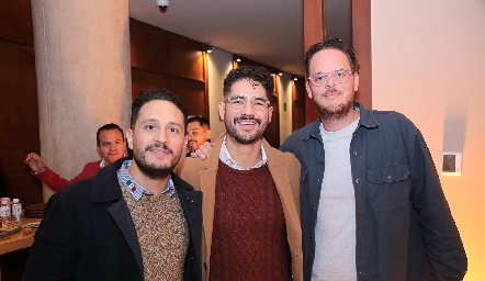  Alberto Pérez, Rubén Santillán y Rodrigo Ruiz.