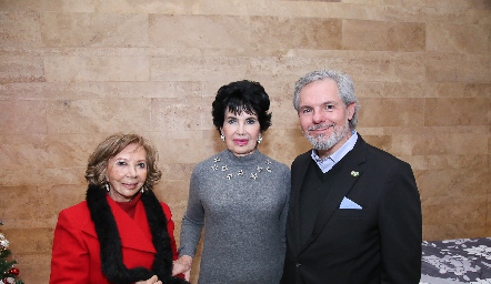  Carmelita Alonso, Lucy Stahl y Alfredo Oria.