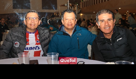  Luis Palacios, Antonio Aguilar y Héctor Andrade.
