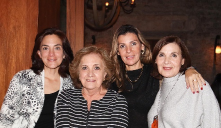  Patricia Macías, Patricia Mendizábal, Consuelo Fernández y Angélica Hernández.
