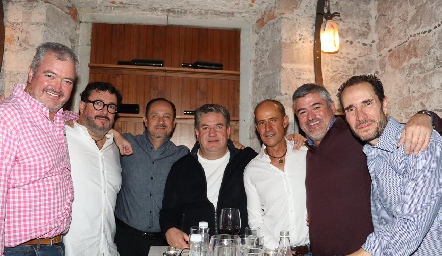 Juan Hernández, Germán González, Manuel Toledo, Jacobo Payán, Gildo Gutiérrez, Oscar Zermeño y Huicho Nava.