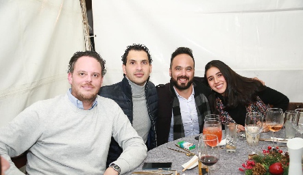  Rodrigo Ruiz, Enrique, Frankie Gutiérrez y Ana Lucía Guerrero.