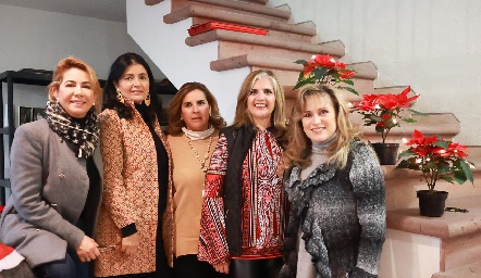  Isabel Carrillo, Rocío Espinosa, Graciela Torres, Sabrina Gaviño y Ana Lilia Von Der Meden.