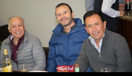  Juan Hilario Ortuño, Marcelo González y Juan Pablo Rodríguez.