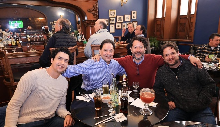  Lauro Martínez, Edgardo Morelos, Enrique Esquivel y Daniel Delgado.