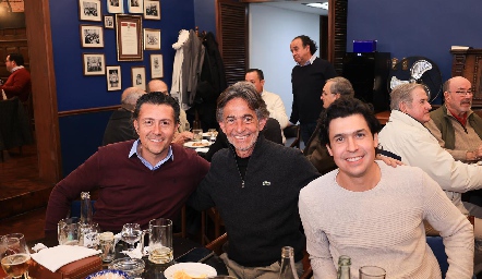  Ernesto Esquivel, Gerardo Díaz de León y Daniel Delgado.