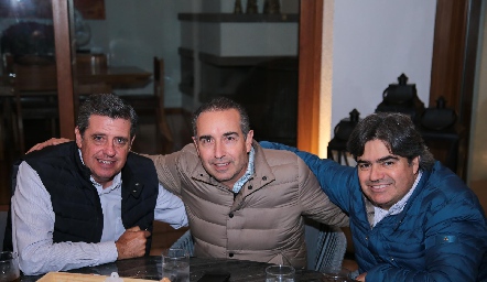  Carlos Malo, Alejandro Elizondo y Paco Leos.