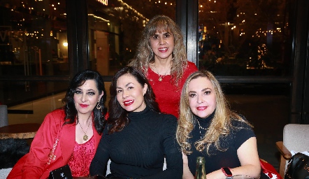  Edith Marti, Reyna Barzo, Cuqui Colorado y Dinorah Morales.