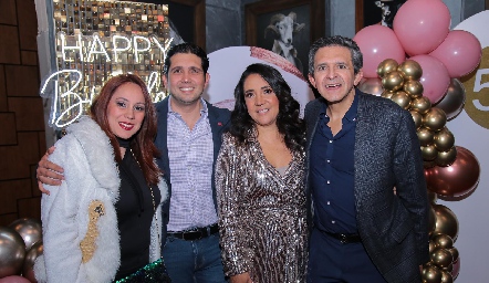  Nora Sánchez, Ismael Trejo, Malena Sánchez y Adán Espinoza.