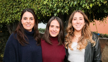  Andrea Espinosa, Ale Ascanio y Diana Olvera.