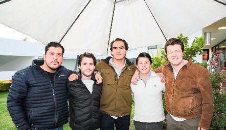 Toro Gómez, Felipe Palau, Mauricio Sánchez, Santiago González y Gastón Lozano.