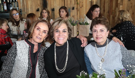  Sofía Sánchez, Ana Luisa González y Ana Luisa Faz.