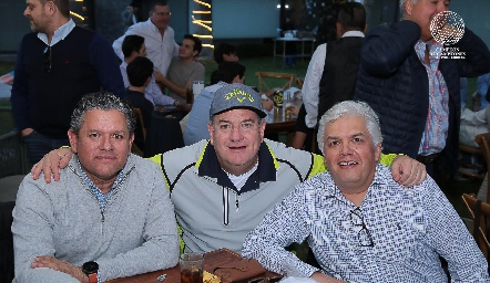  Pepe Guevara, Jacobo Payán y Gerardo Rodríguez.