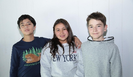  Rubén, Camila y Nicolás.