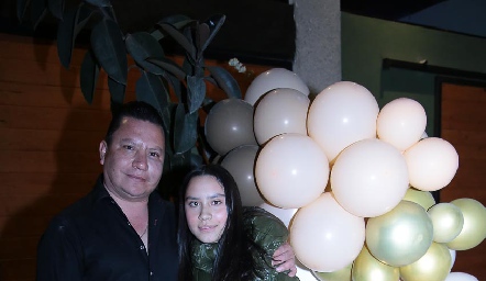 Ángel Infante con su hija María José.