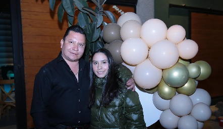  Ángel Infante con su hija María José.