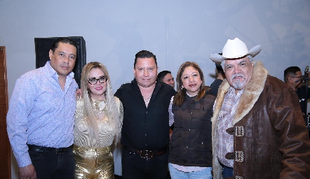  Marco Antonio Martínez, Claudia Costanzo, Ángel Infante, Palmira y Marco Antonio Duque.