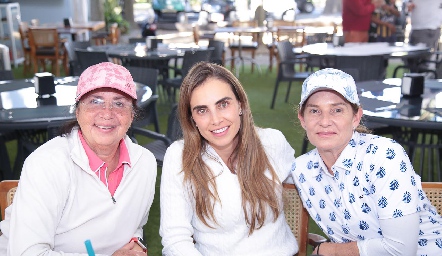  Marcela Rangel, Lucía Galarza y Claudia Díaz Infante.