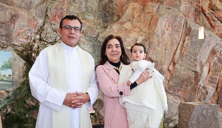  Padre Chava, Marcela Nava y Ana Fernanda Puga.