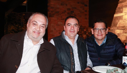  Rafael Aguilar, Jesús Fernández y Sergio Quibrera.