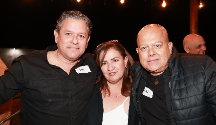  Pepe Guevara, Marcela Aranda y Jorge Aguilar.